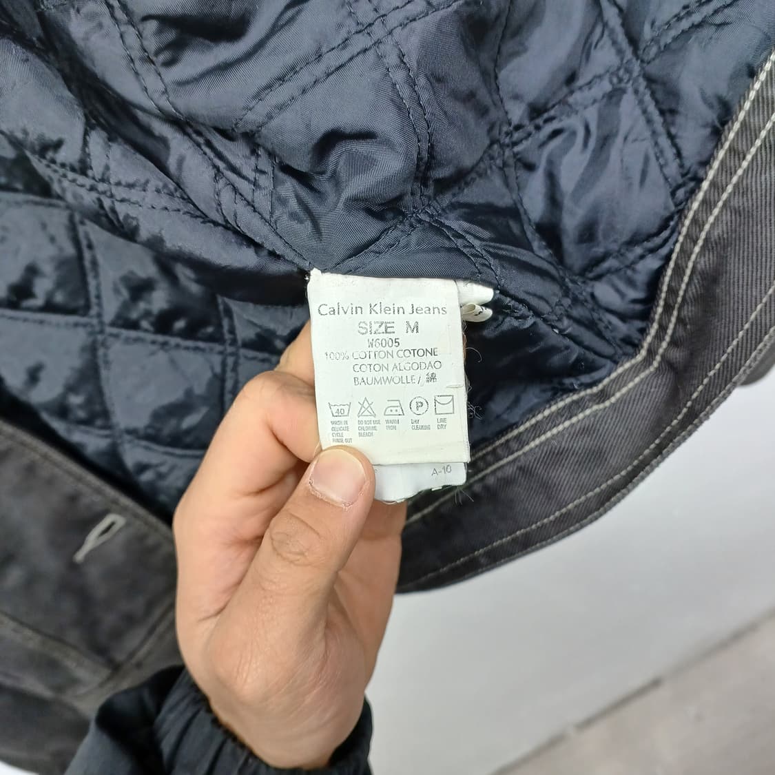 캘빈클라인 진스 블랙 퀼팅 데님 자켓 M
 상품이미지6