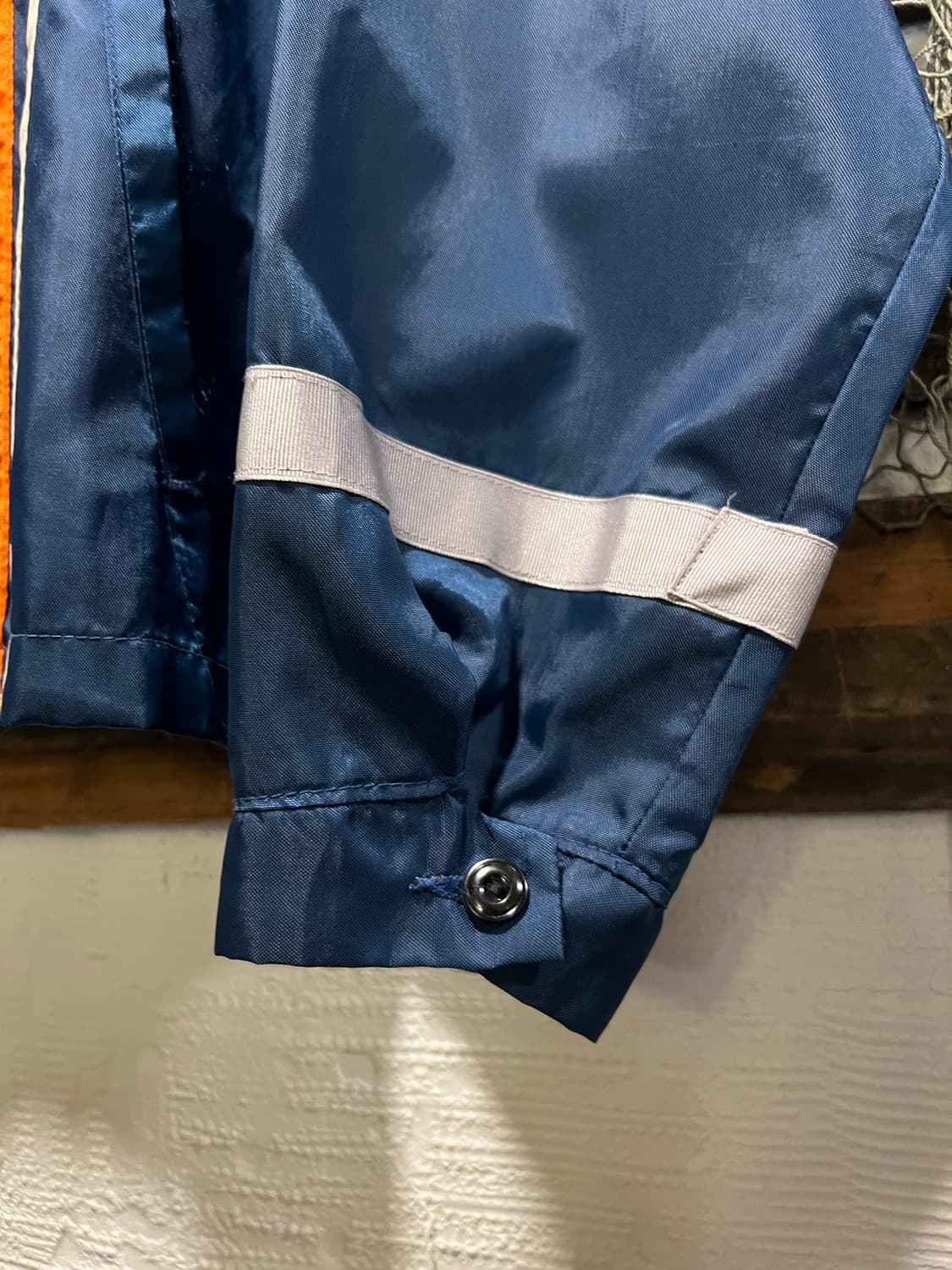 [XL]70's Made in USA 레이싱 스트라이프 나일론 코치자켓 상품이미지3