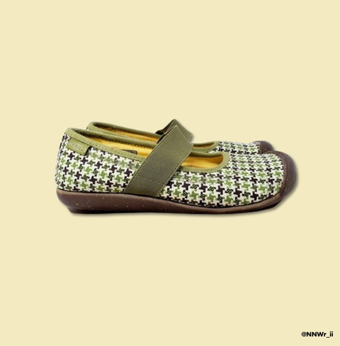 KEEN MARY JANE CHECK GREEN 상품이미지3