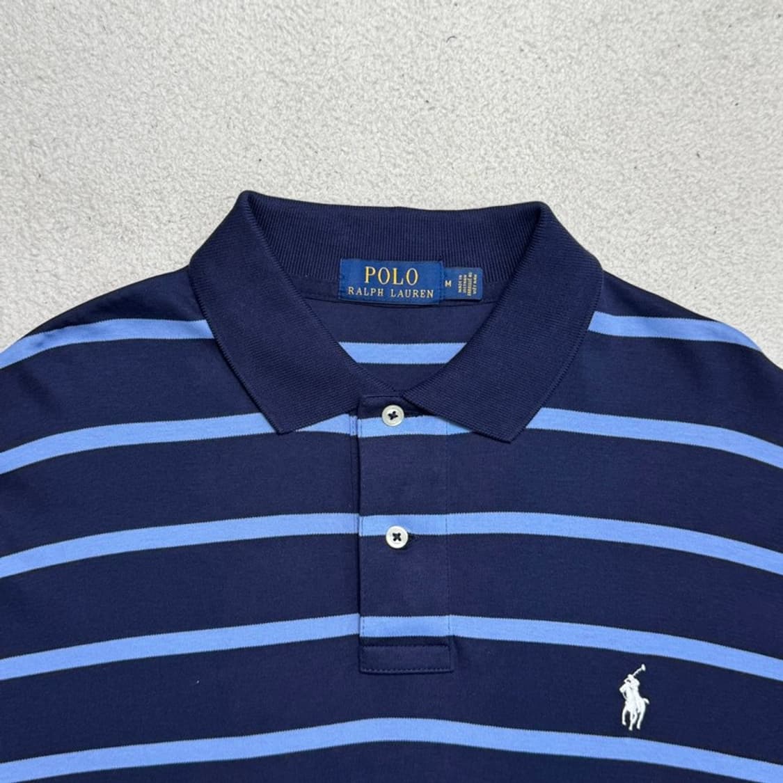 RALPH LAUREN PK 스트라이프 반팔 블루 M 상품이미지3