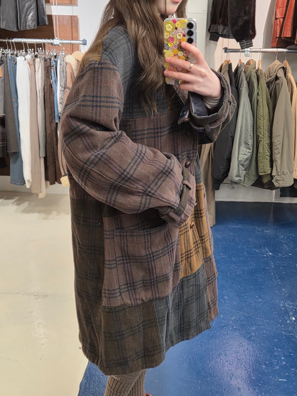 Nature Trail Japan 리버시블 우드버튼 코트 상품이미지2