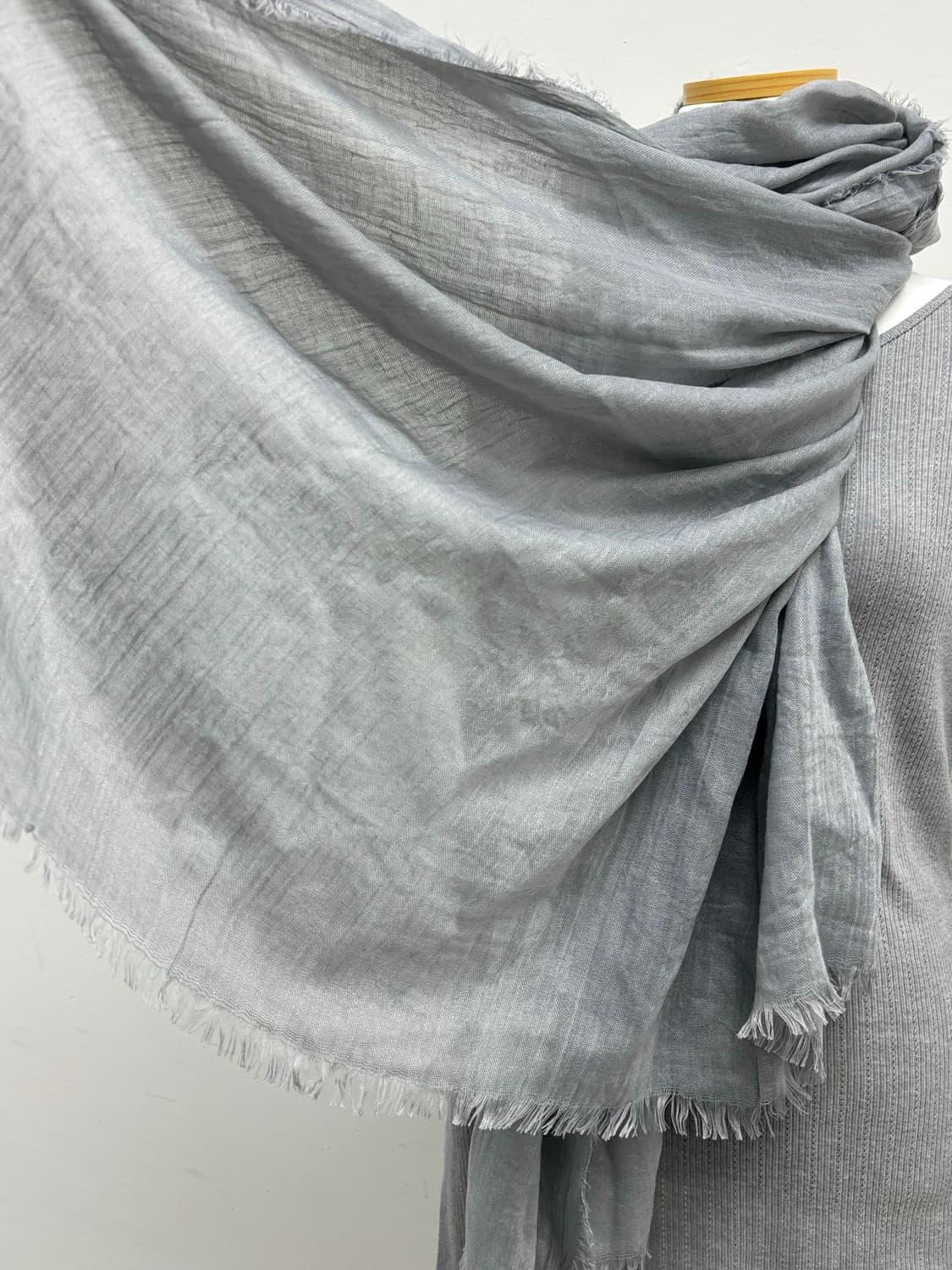 그레이 머플러 목도리 숄 상품이미지3