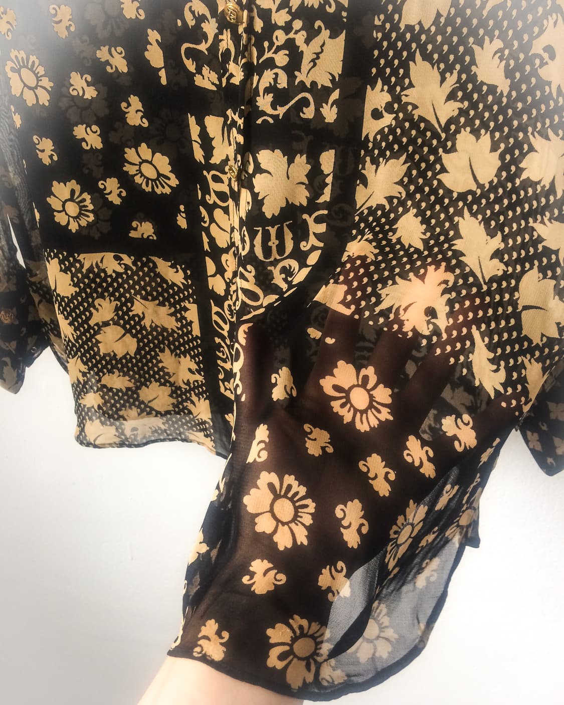 Sonia rykial pattern see through shirt 상품이미지3