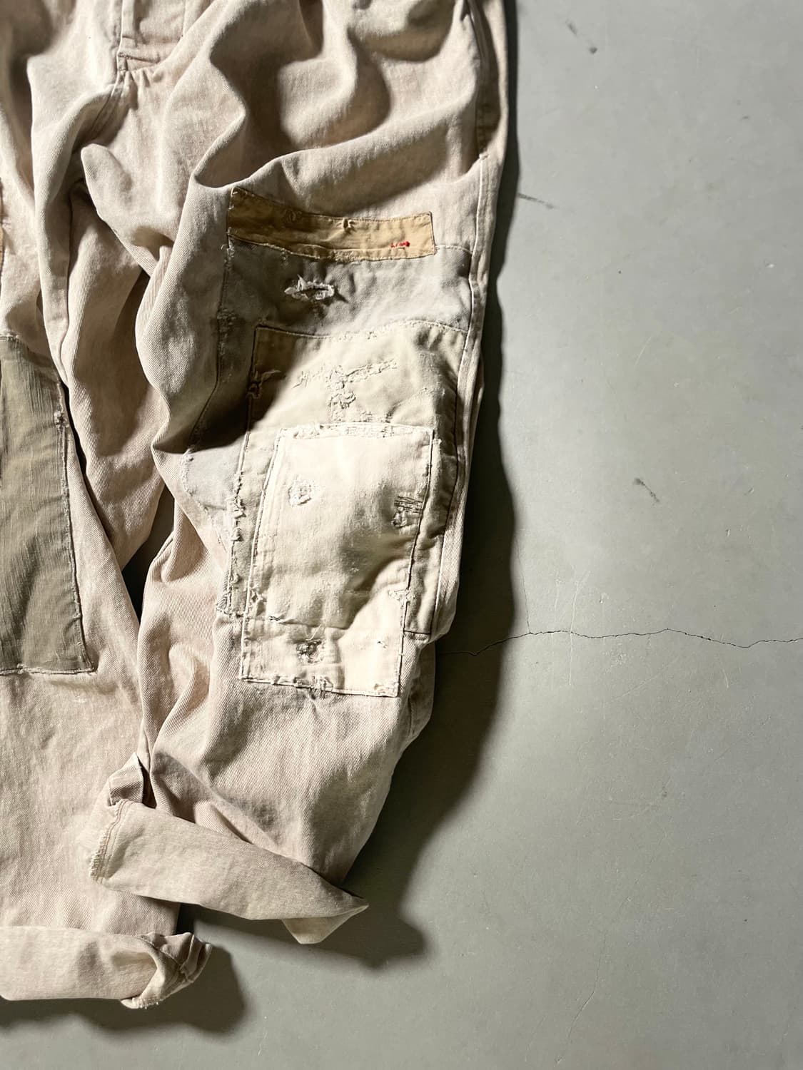 H•d One off Pigment Dyed Patchwork Pants 상품이미지6