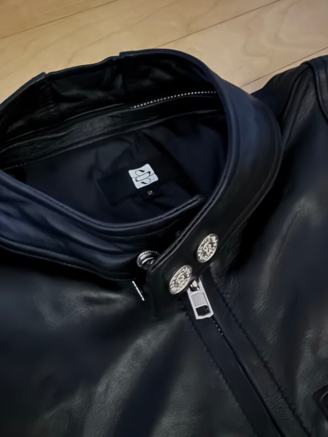 선데이오프클럽 카르텔 블랙 레더 크롭 자켓 2사이즈 상품이미지5