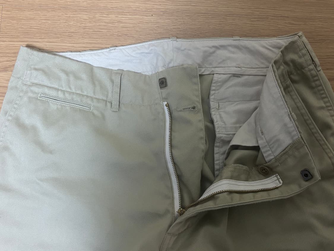 나나미카 와이드 치노 팬츠 32 사이즈 베이지  상품이미지4