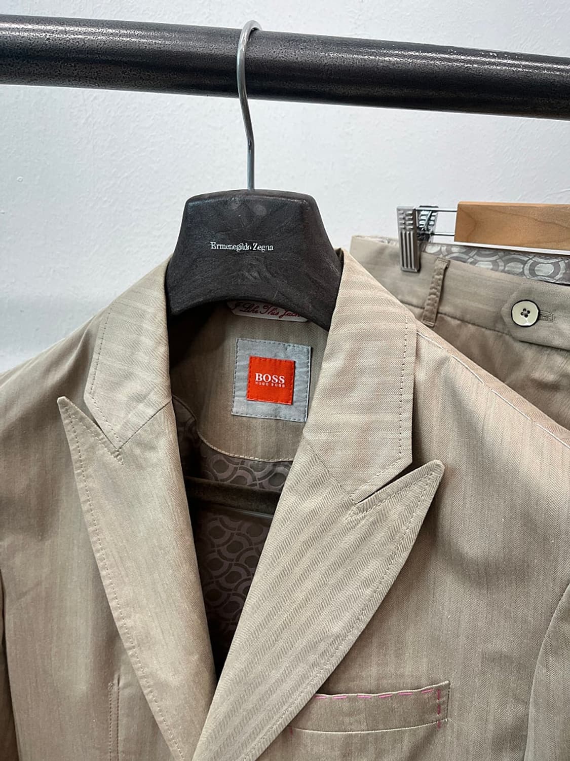 슬95,30) 보스 린넨 셋업슈트  상품이미지3