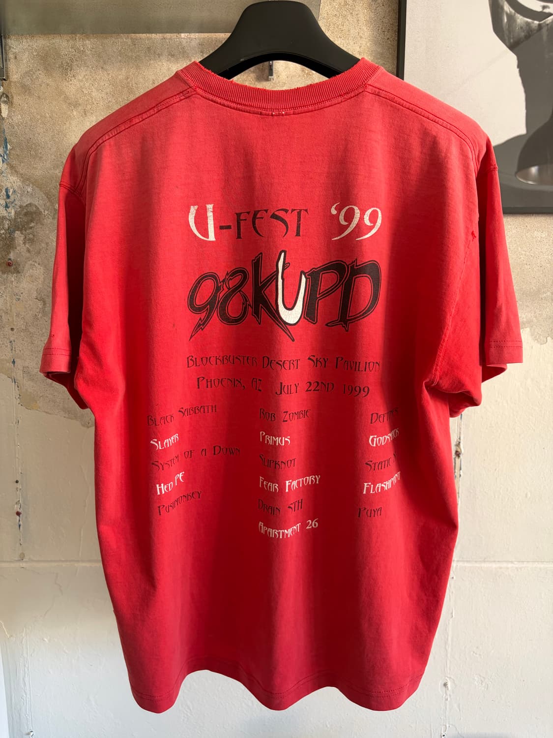 1999 U festival 티셔츠 상품이미지3