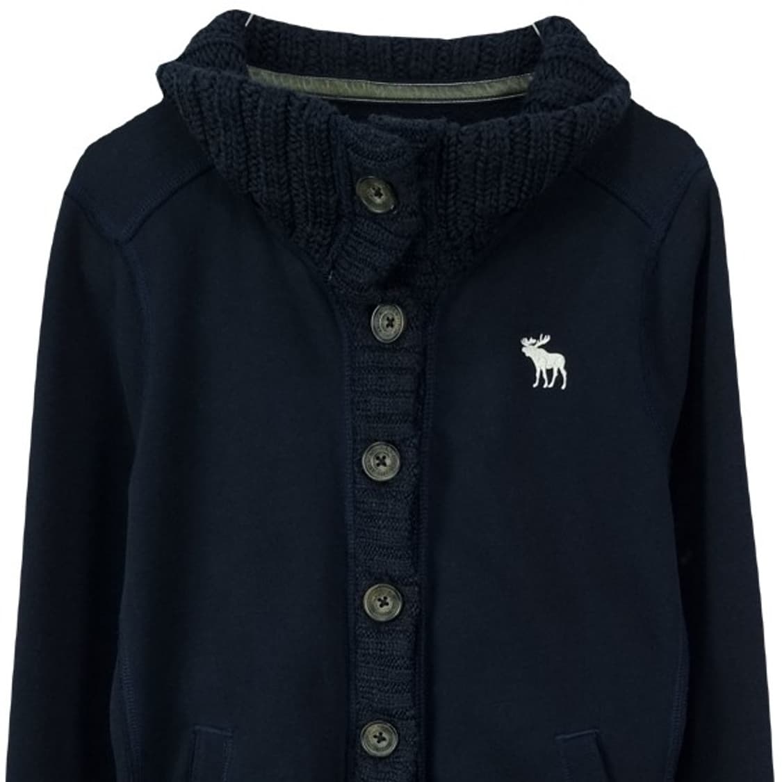 [아베크롬비] Y2K 빈티지 로고 자수 버튼 스웻 가디건 M19530 상품이미지4