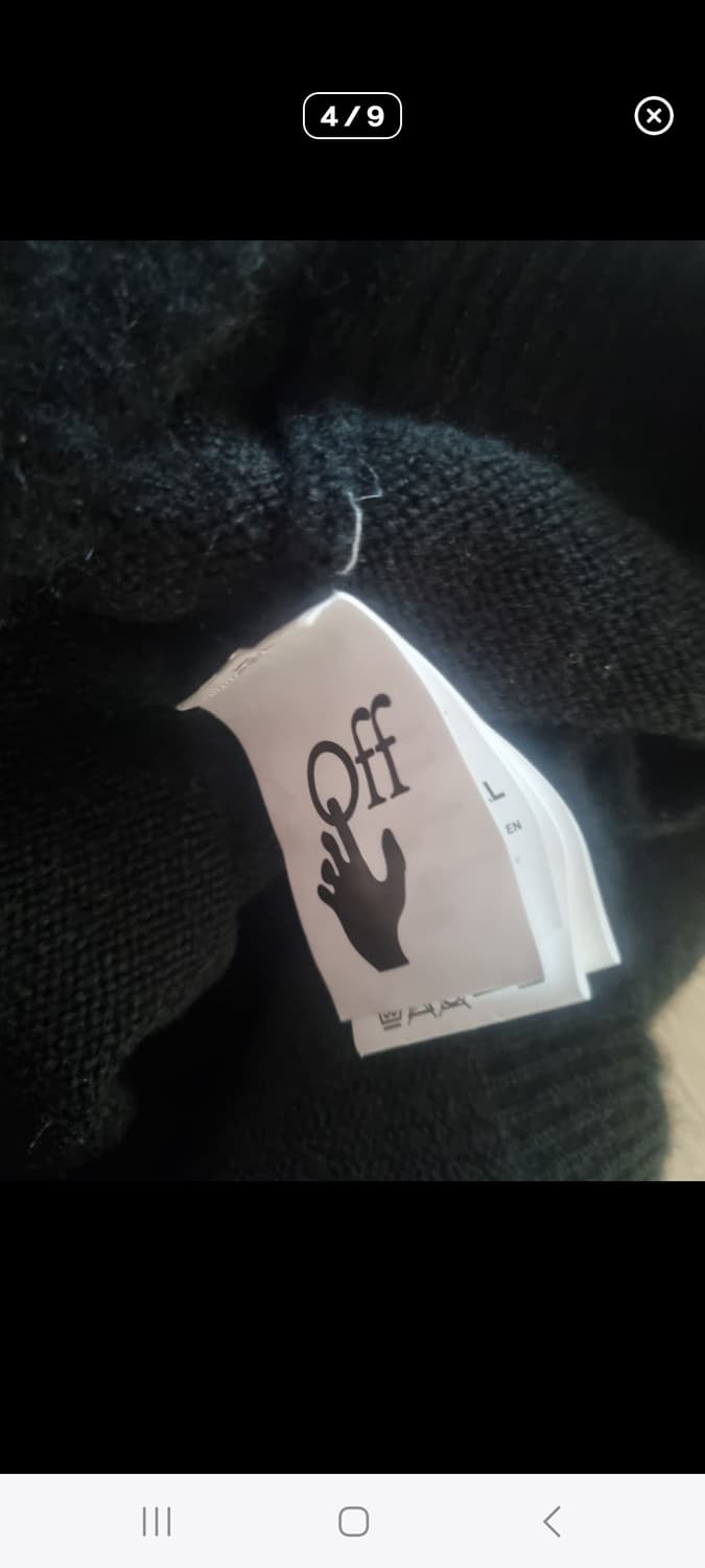 특가) OFF WHITE 모헤어 니트.    L 상품이미지4