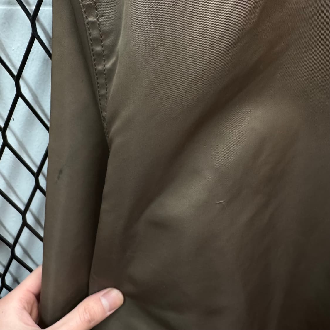 00s 베이프 오리지널 바시티 자켓 전면 빅로고 포인트 카키브라운 상품이미지10