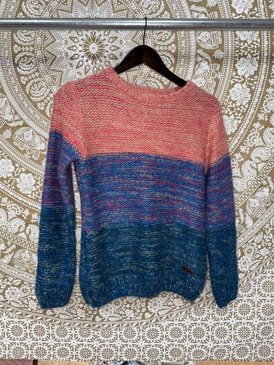 Roxy 빈티지 여성 멀티컬러 라운드 니트  상품이미지3