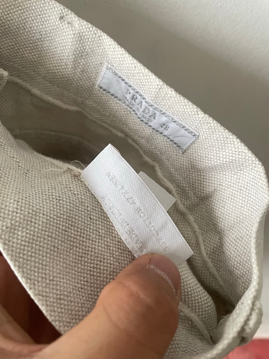 90-00‘s Vintage Prada Cotton Canvas Pant 상품이미지4