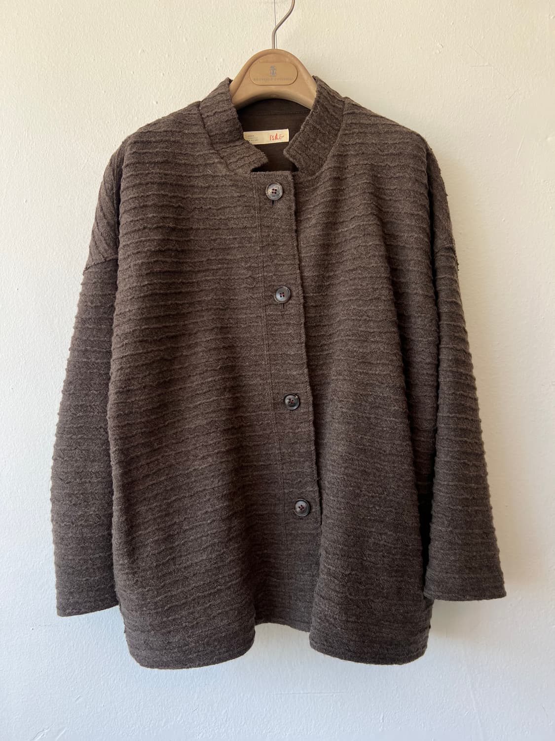 이새 isae 여성 브라운 간절기 울자켓 상품이미지2