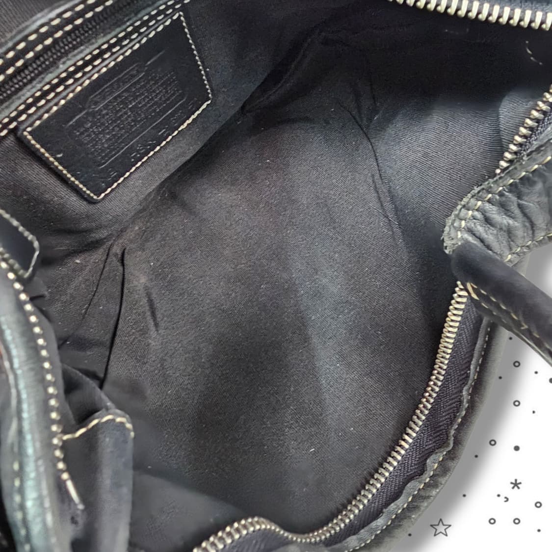 Coach 코치 시그니처 자카드 블랙 숄더백 상품이미지7