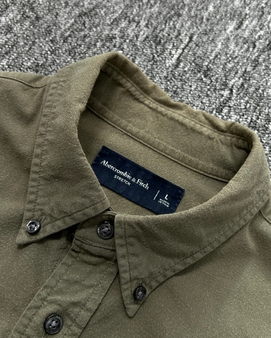 아베크롬비 로고 카키 셔츠 상품이미지6