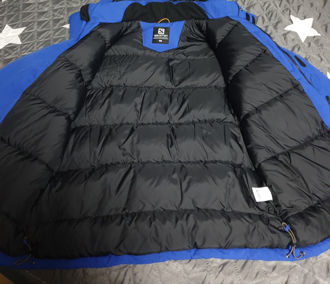 살로몬 마운틴 어드밴스드 스킨 쉴드 덕다운 패딩 블루 (S) 상품이미지5