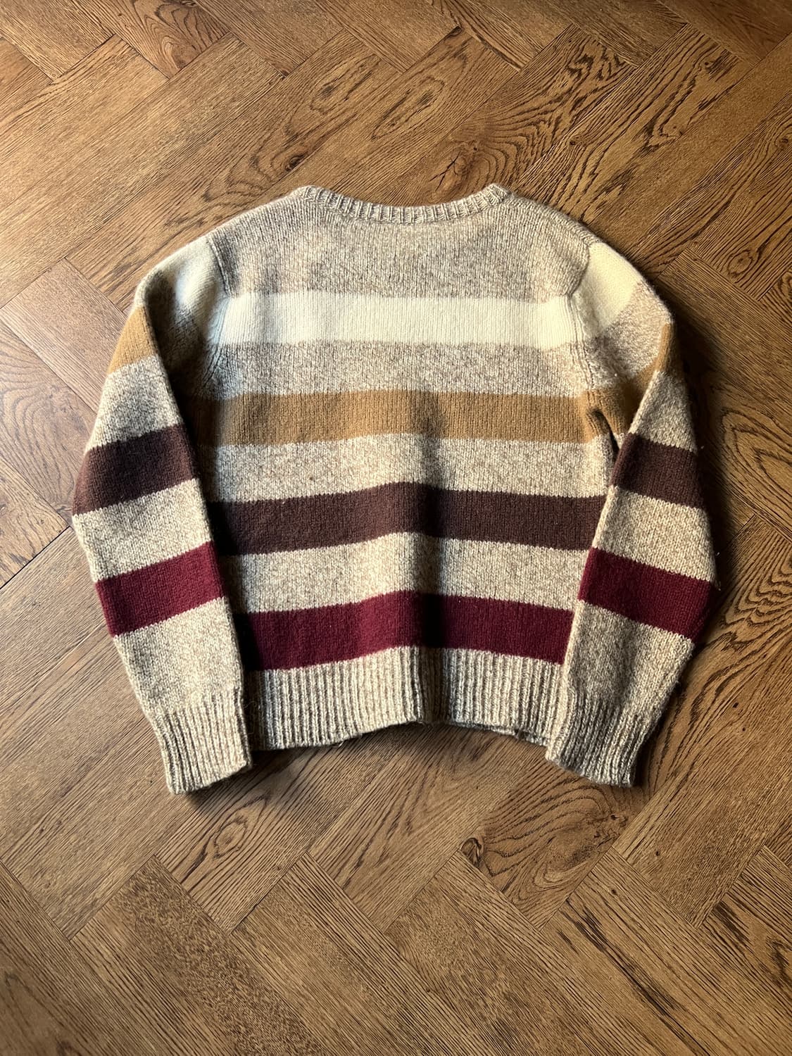 [S]90's USA 빈티지 그런지 스트라이프 울 니트 상품이미지6