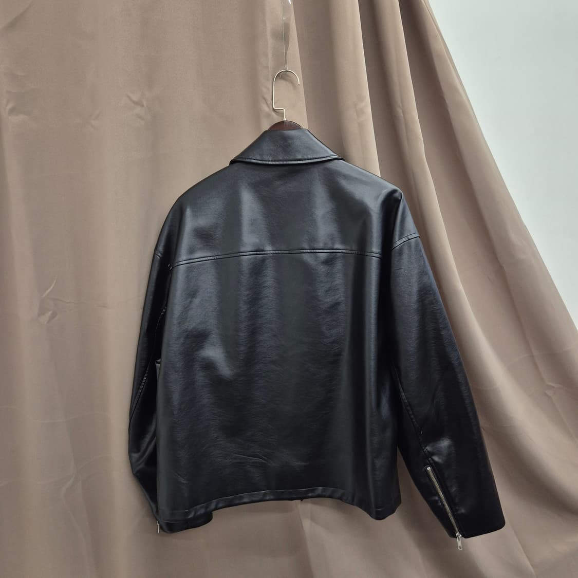 에잇세컨즈 레더 스타일 자켓 2XL 상품이미지4
