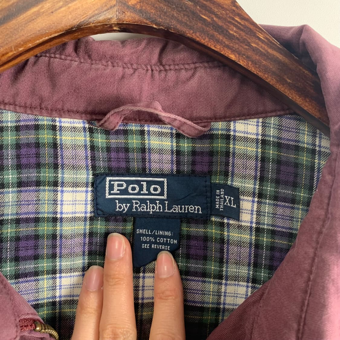 폴로 랄프로렌 포니로고 버건디 워크 해링턴 스윙톱 자켓 상품이미지5