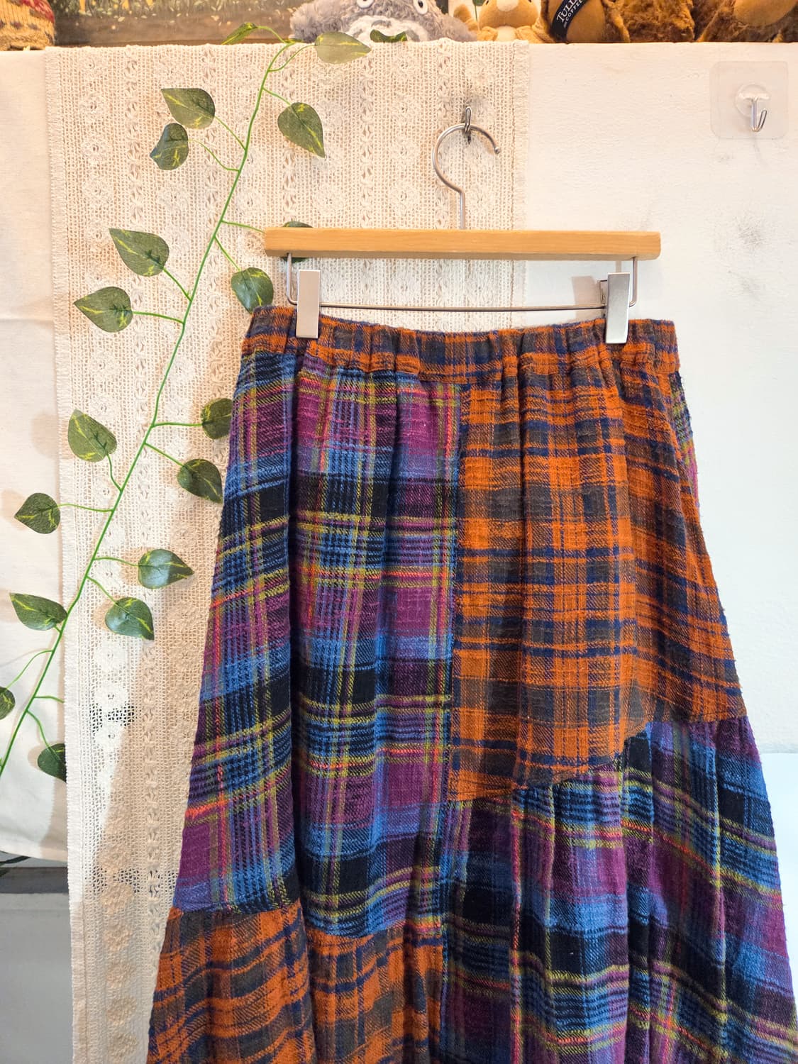 패치워크 롱스커트 상품이미지5