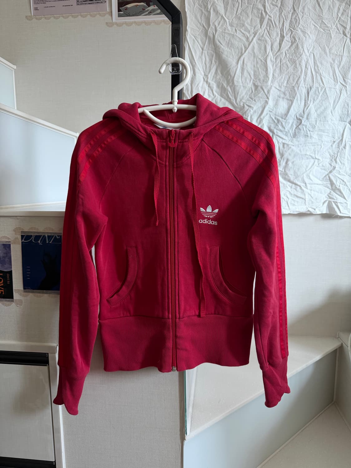 아디다스 레드 걸스 집업 상품이미지1