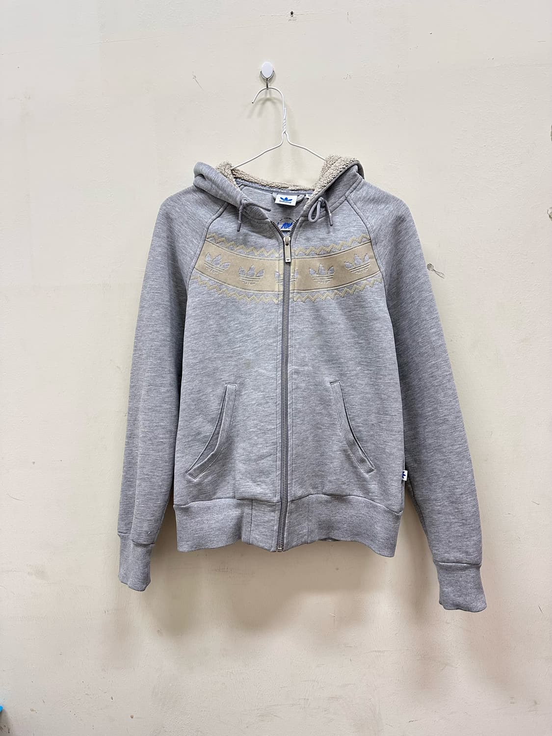 아디다스 파이어버드 그레이 후드집업 상품이미지2