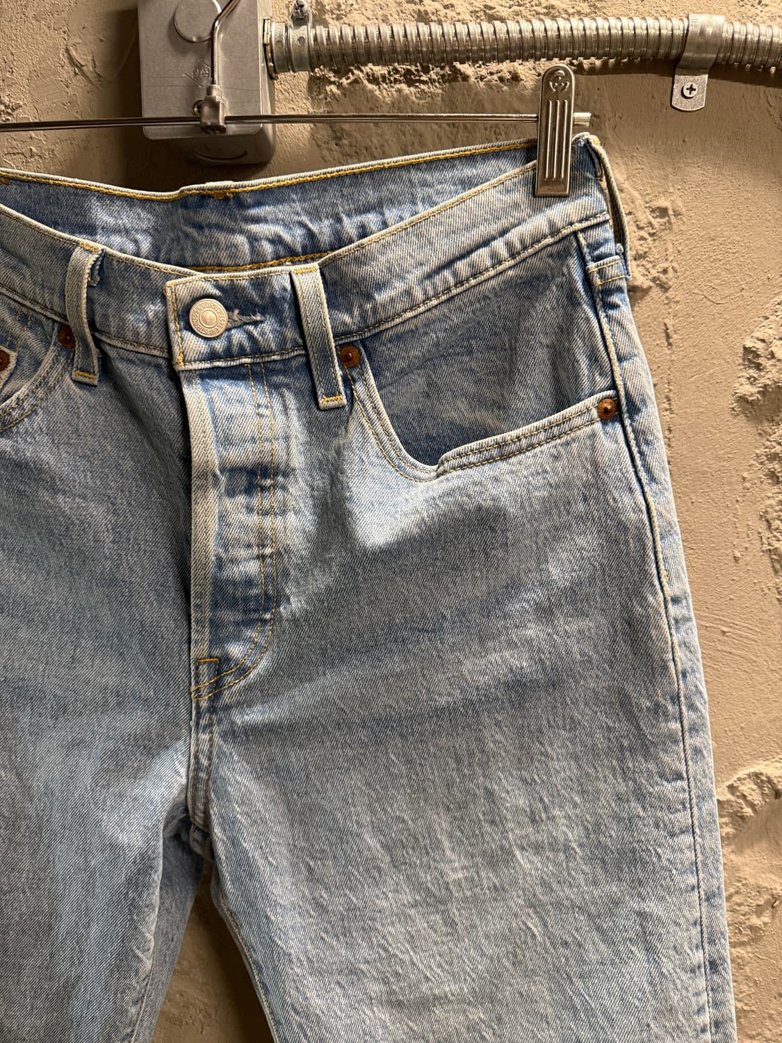 리바이스 501 오리지널 연청 데님 팬츠 W27 L28 상품이미지2