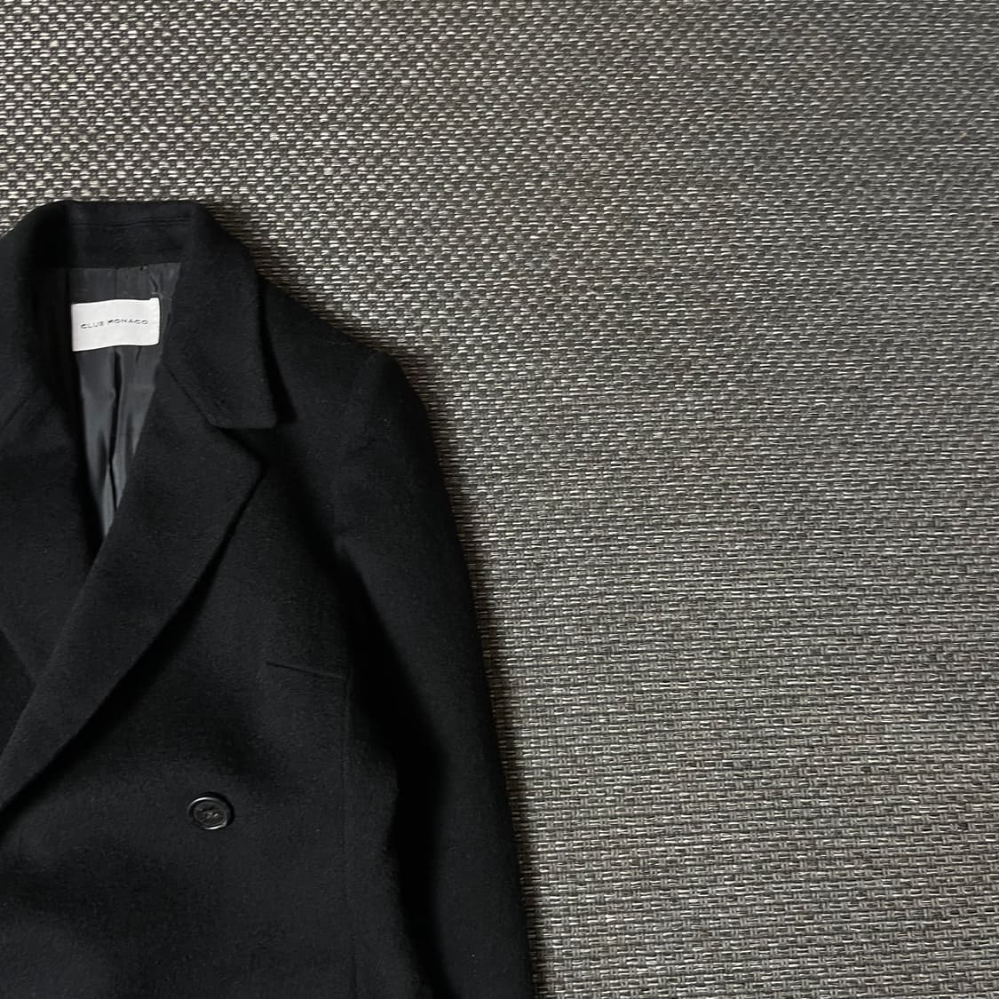 클럽모나코 블랙 투포켓 더블코트 상품이미지3