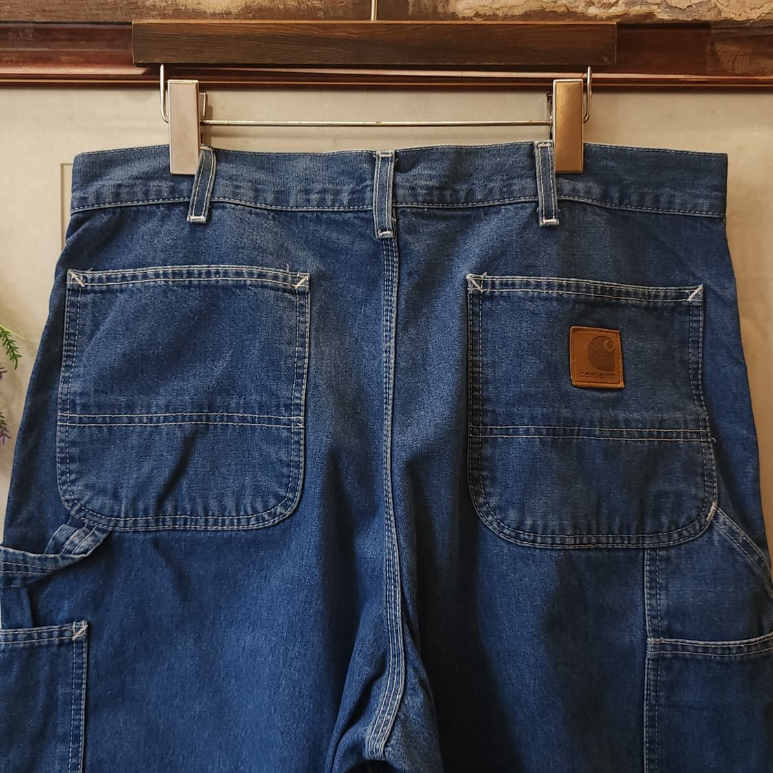 칼하트 카펜터 데님팬츠 워크팬츠 칼하트 덩가리 진청 34x34 상품이미지9