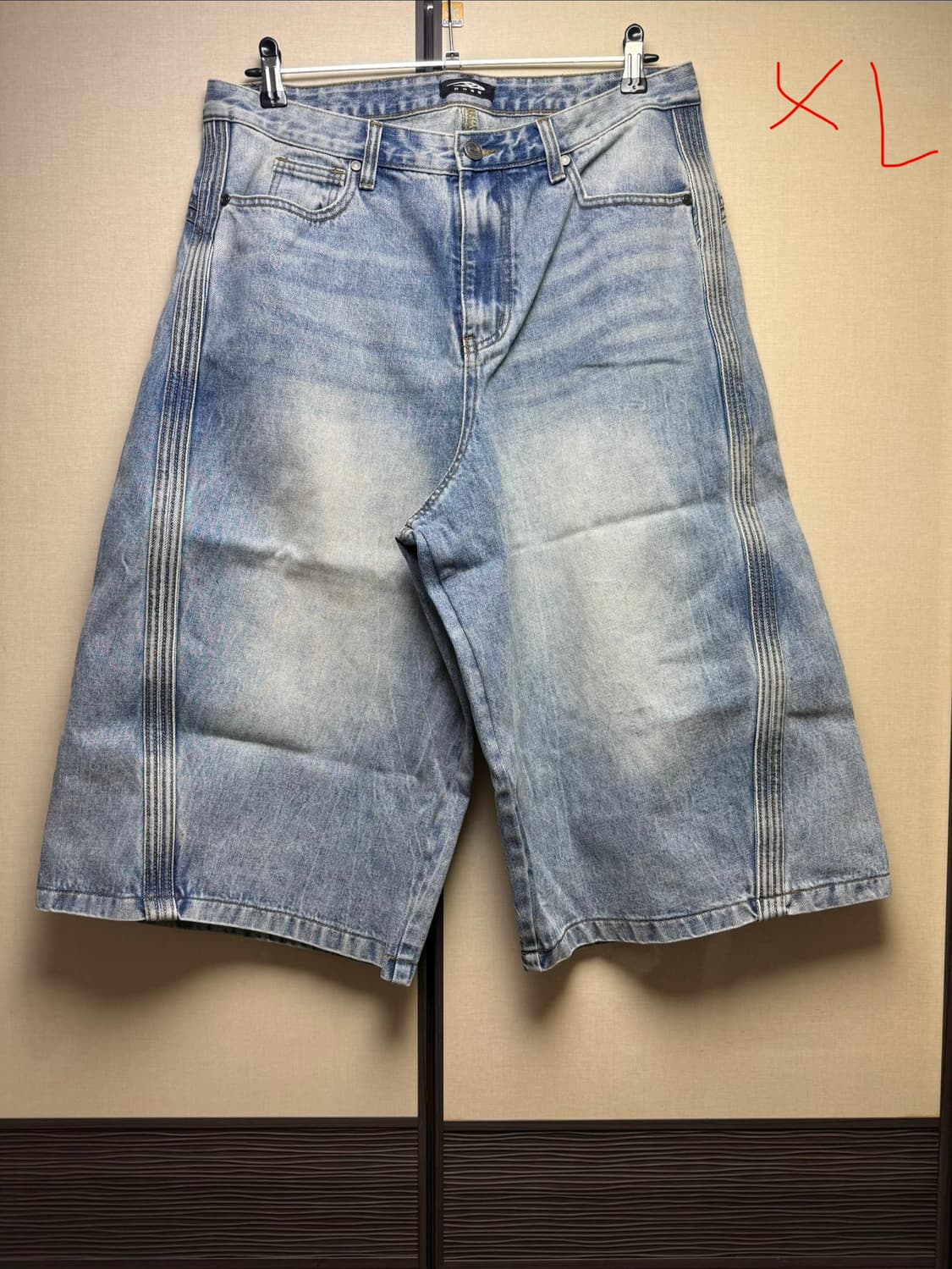 DNSR 커브드 버뮤다 데님 팬츠 블루 XL 상품이미지1