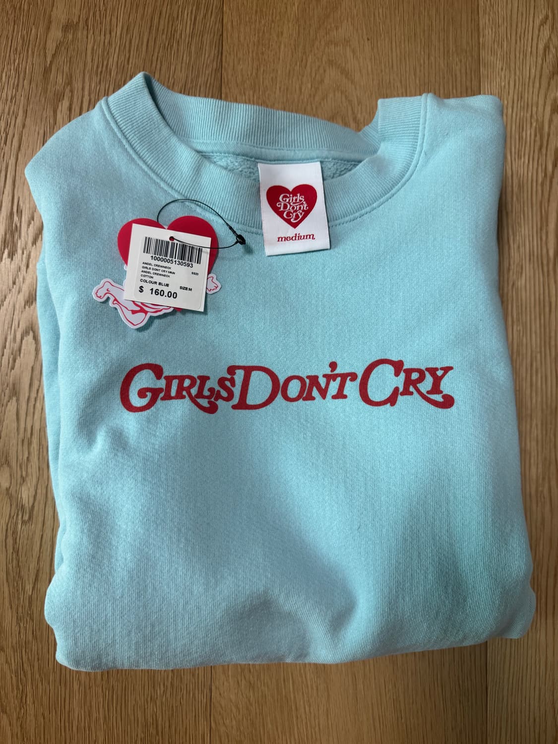 걸스 돈 크라이 엔젤 크루넥 블루 m 상품이미지1