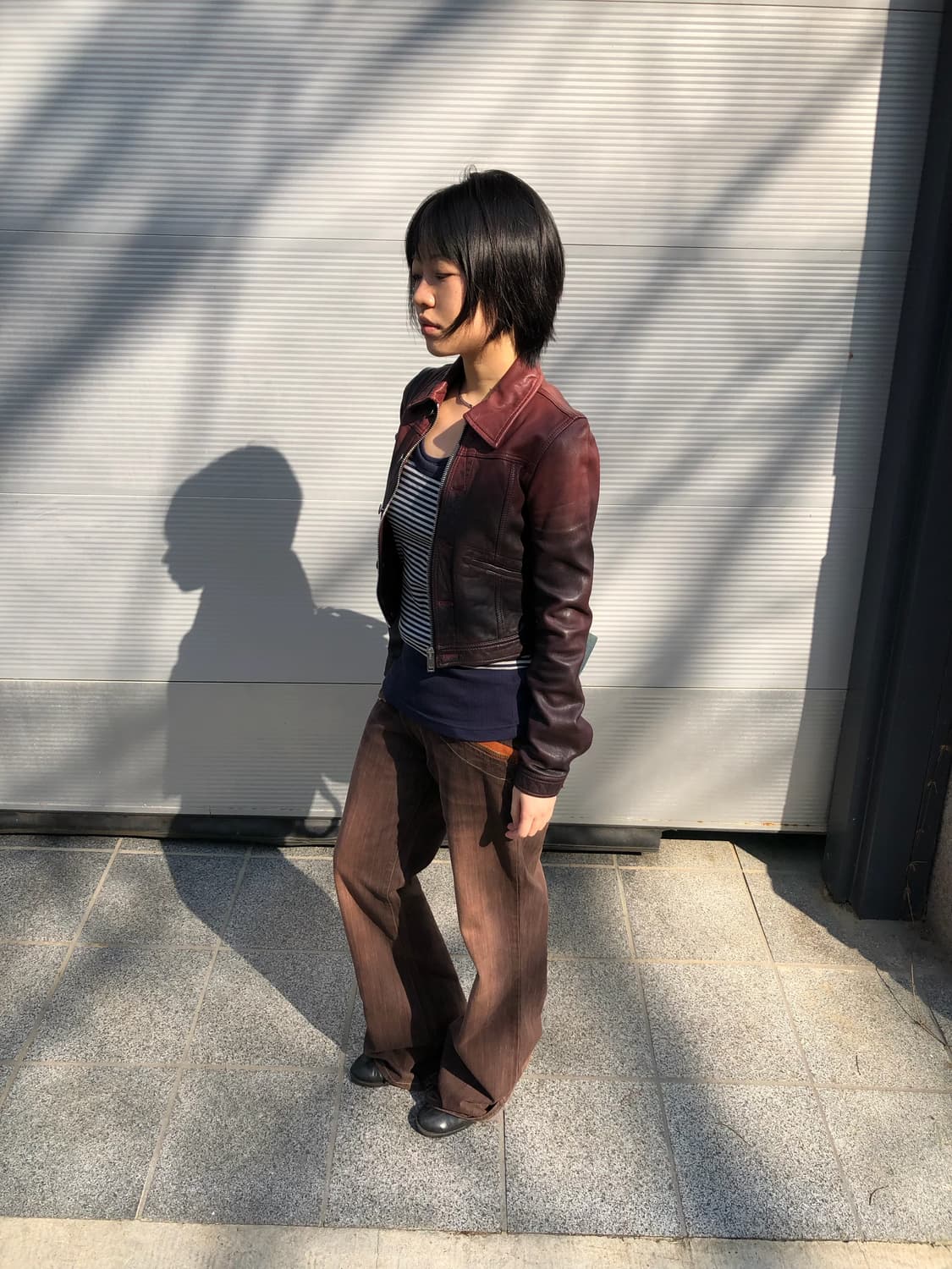 Diesel lamskin crop jaket 상품이미지1