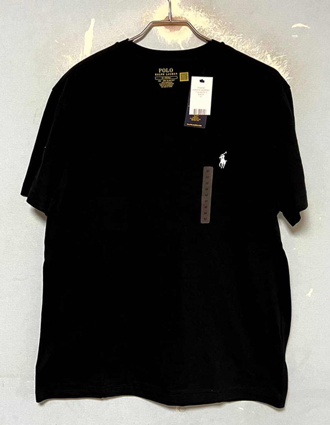 POLO 폴로 남자 반팔티 화이트포니 새상품 블랙 캐주얼 M 95-100 상품이미지1
