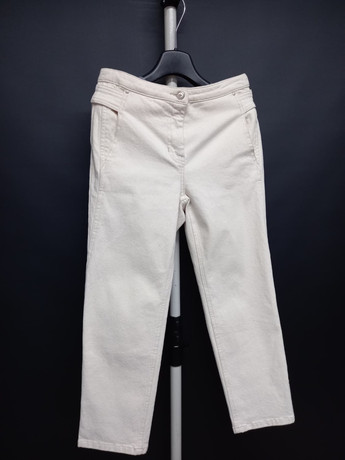 마인 춘추동 면 일자 8부 데님팬츠 33.44 상품이미지3