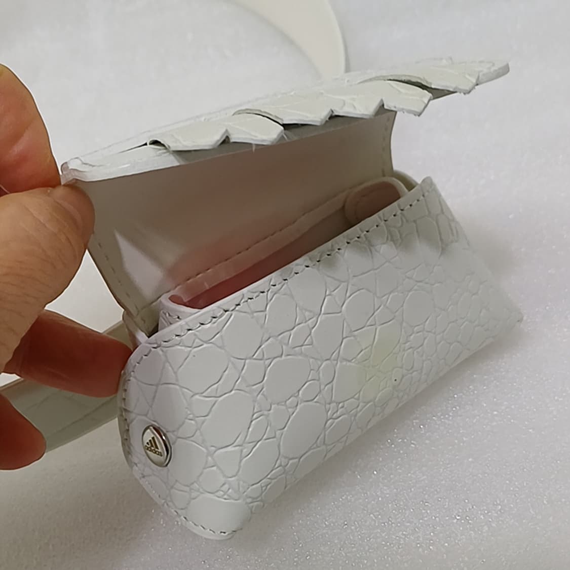 아디다스 골프 여성 가죽 벨트 S ~ M + 볼케이스 흰색 사랑봉봉 상품이미지6