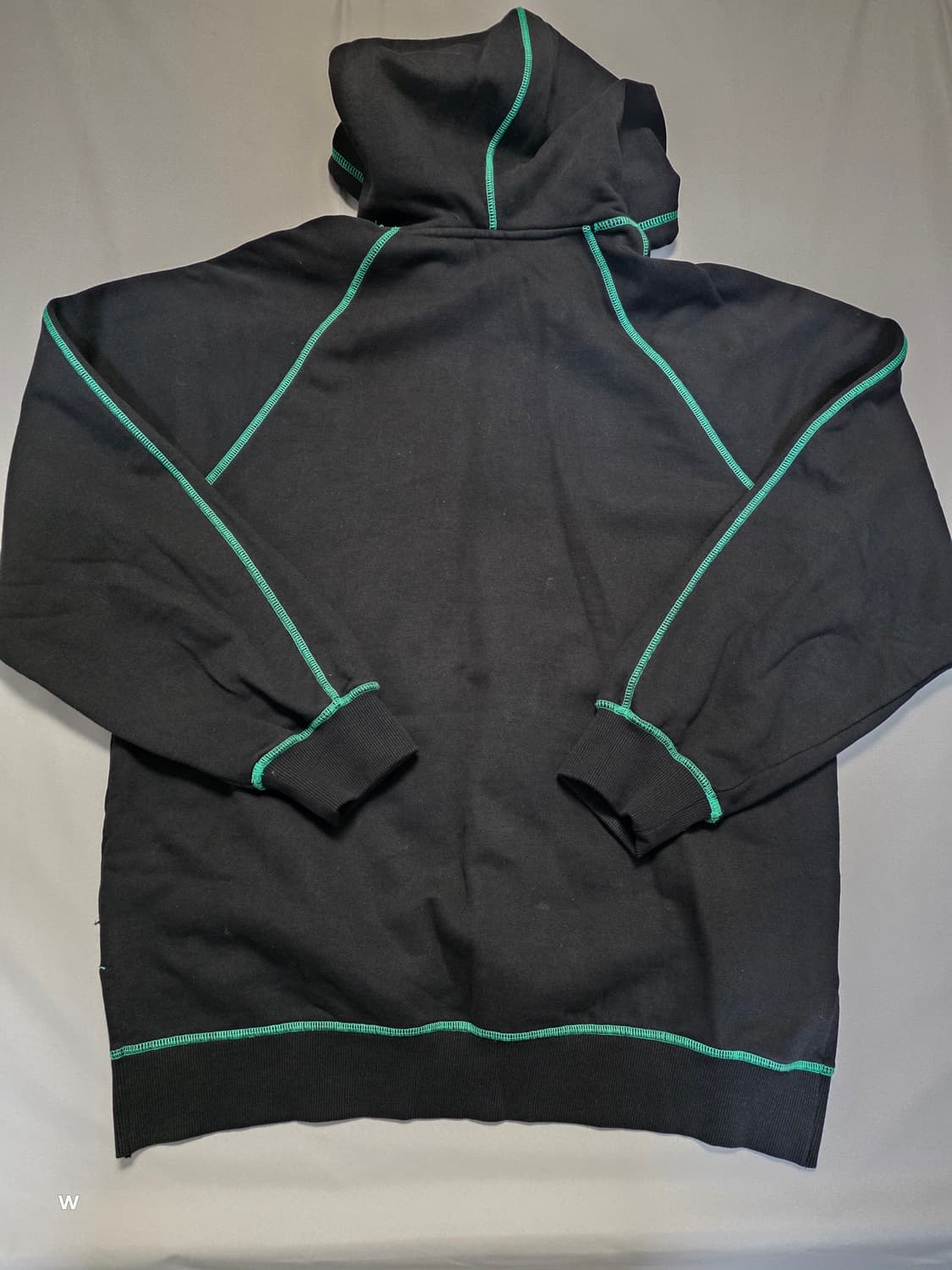 Tate 블랙 후드티 그린 스티치 상품이미지6