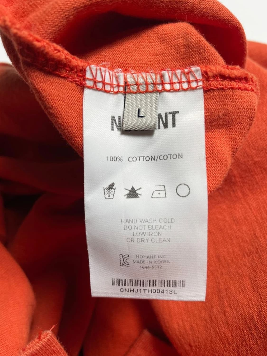 노앙 NOHANT 로고 크루넥 반팔 티셔츠 R1085 상품이미지8