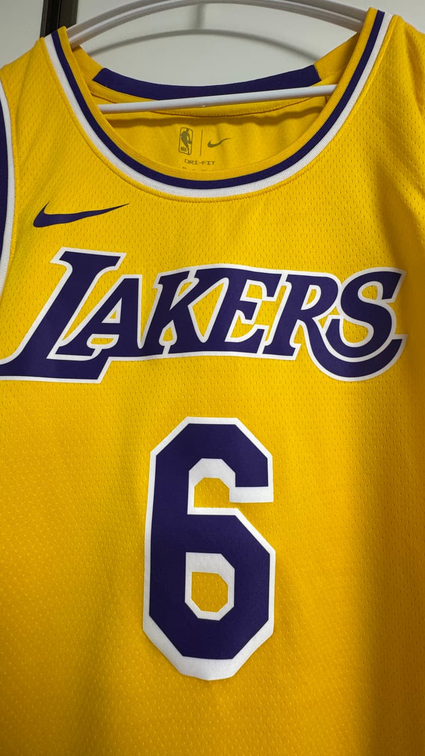 [XL] 나이키 & NBA 레이커스 르브론 제임스 저지 스윙맨 상품이미지3