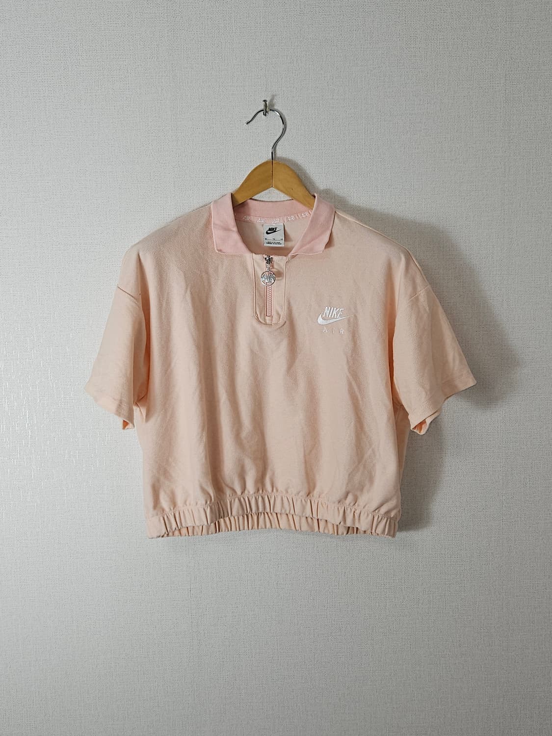 나이키 우먼스 스포츠웨어 크롭 반팔 카라티 폴로 피케 XL 상품이미지1