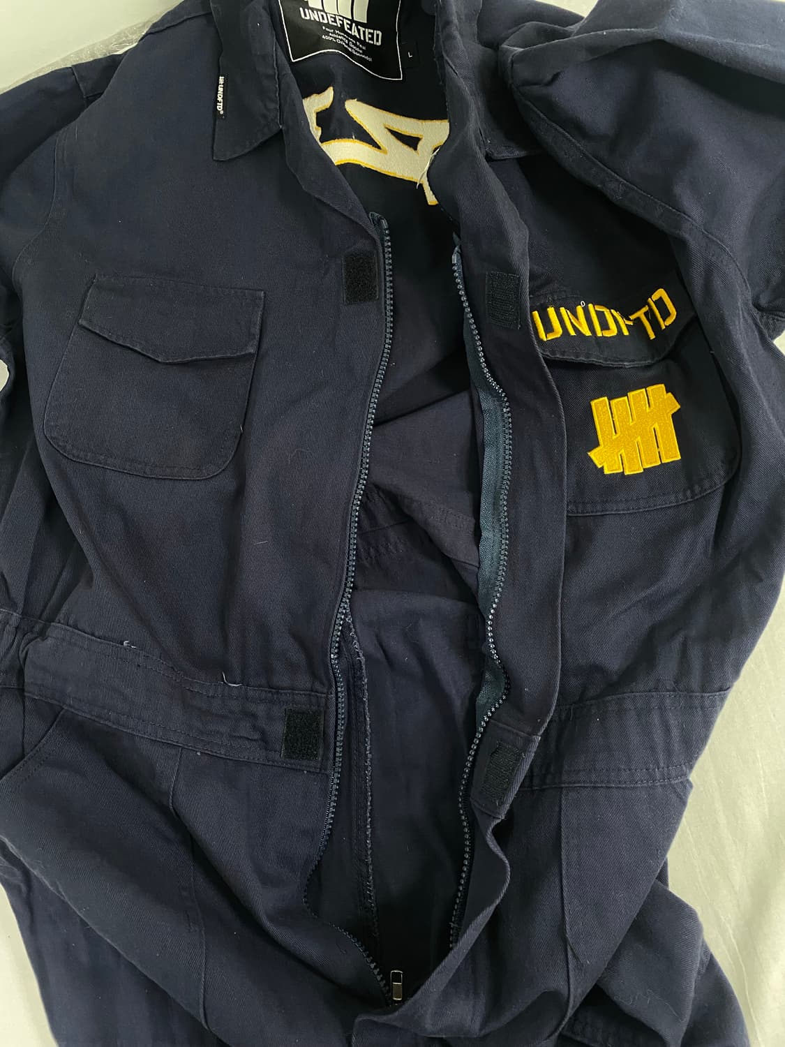 언디핏 네이비 오버롤 점프수트 L 상품이미지9