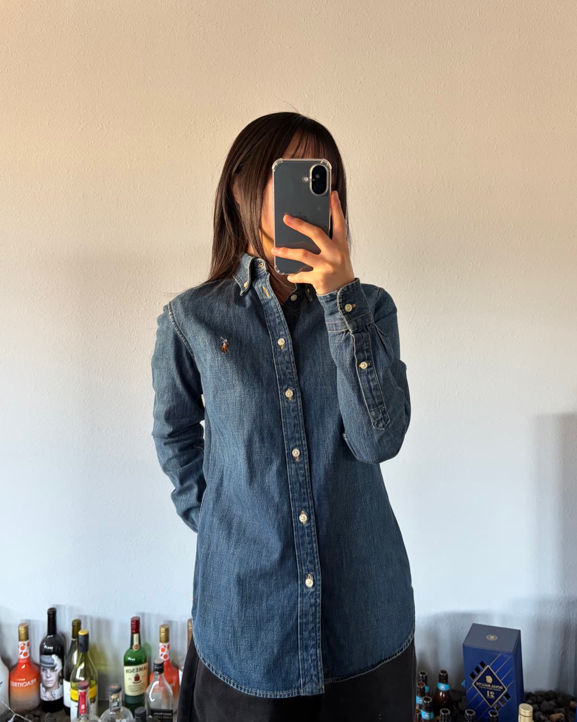 [XS]폴로 랄프로렌 커스텀핏 여성 데님 셔츠 상품이미지1