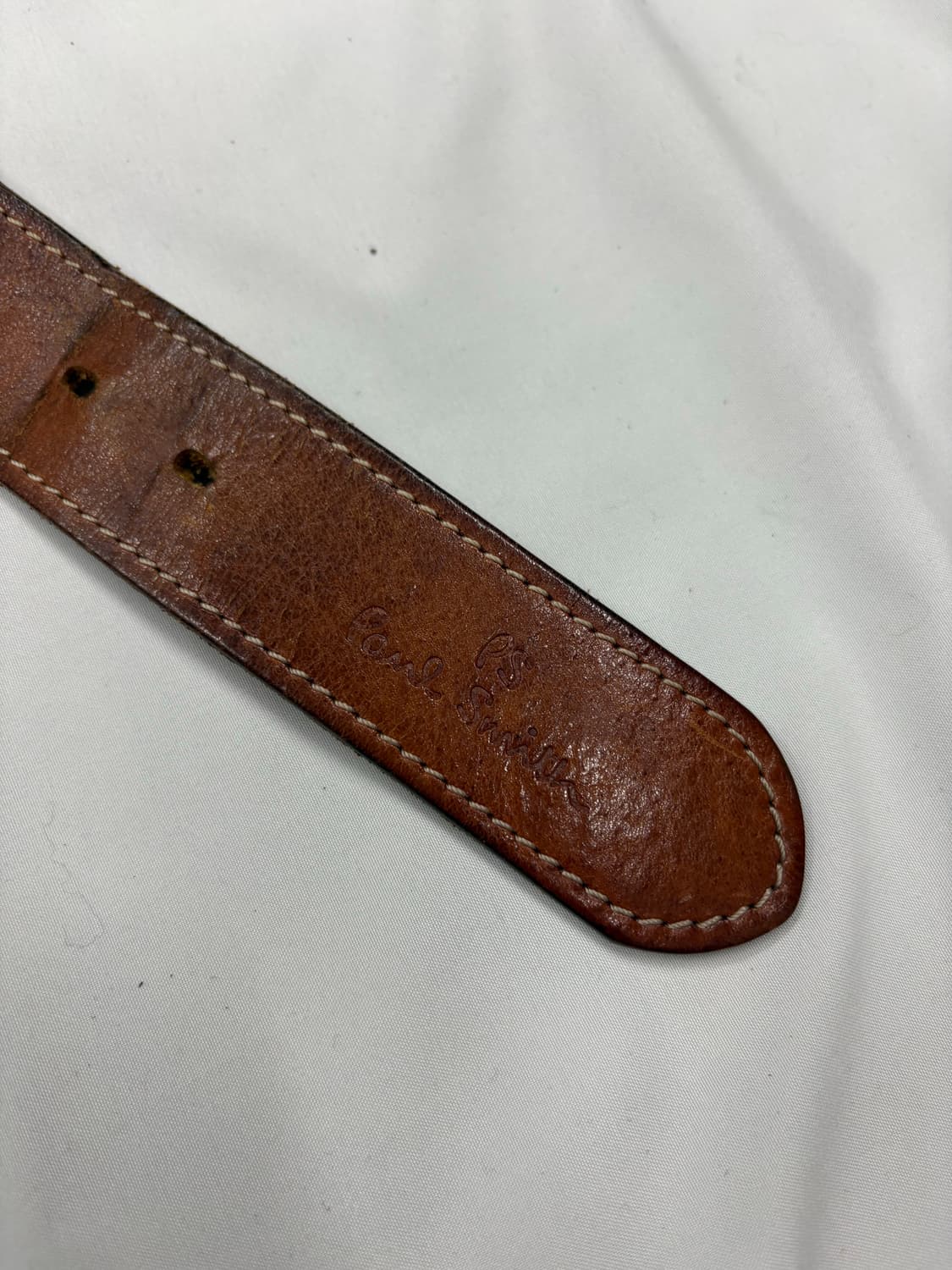 폴 스미스 빈티지 브라운 레더 벨트 Paul Smith 상품이미지4