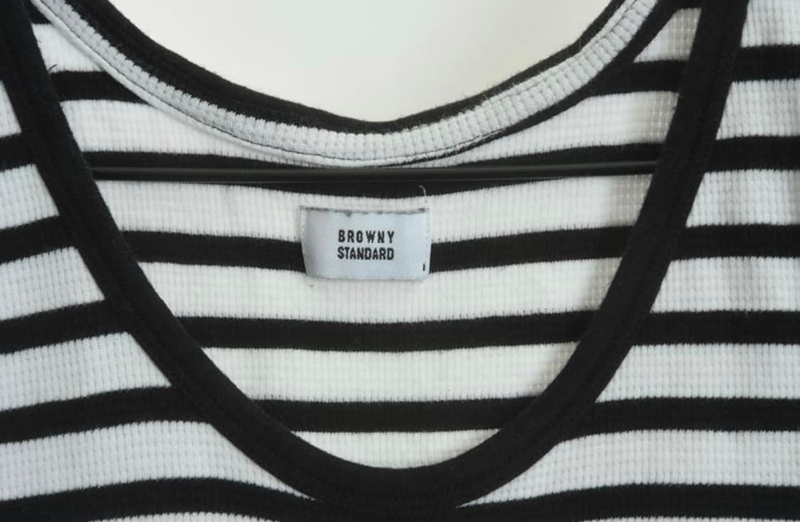 Browny Standard 스트라이프 슬리브리스 상품이미지5