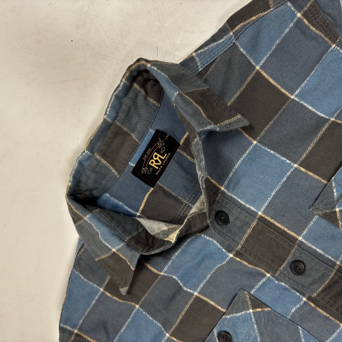 RRL 셔츠 브라운블루 상품이미지3