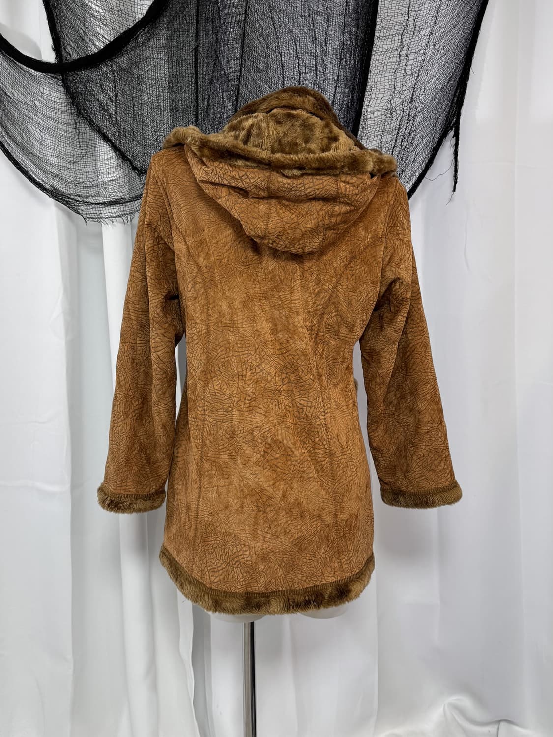 brown fur hood jacket 상품이미지4