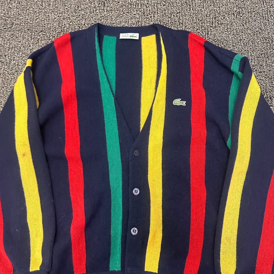 라코스테 스트라이프 울 가디건 100(L) 상품이미지2