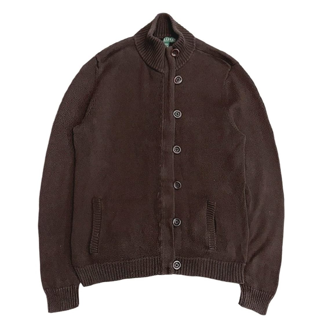 LAUREN RALPH LAUREN 브라운 코튼 가디건 상품이미지1