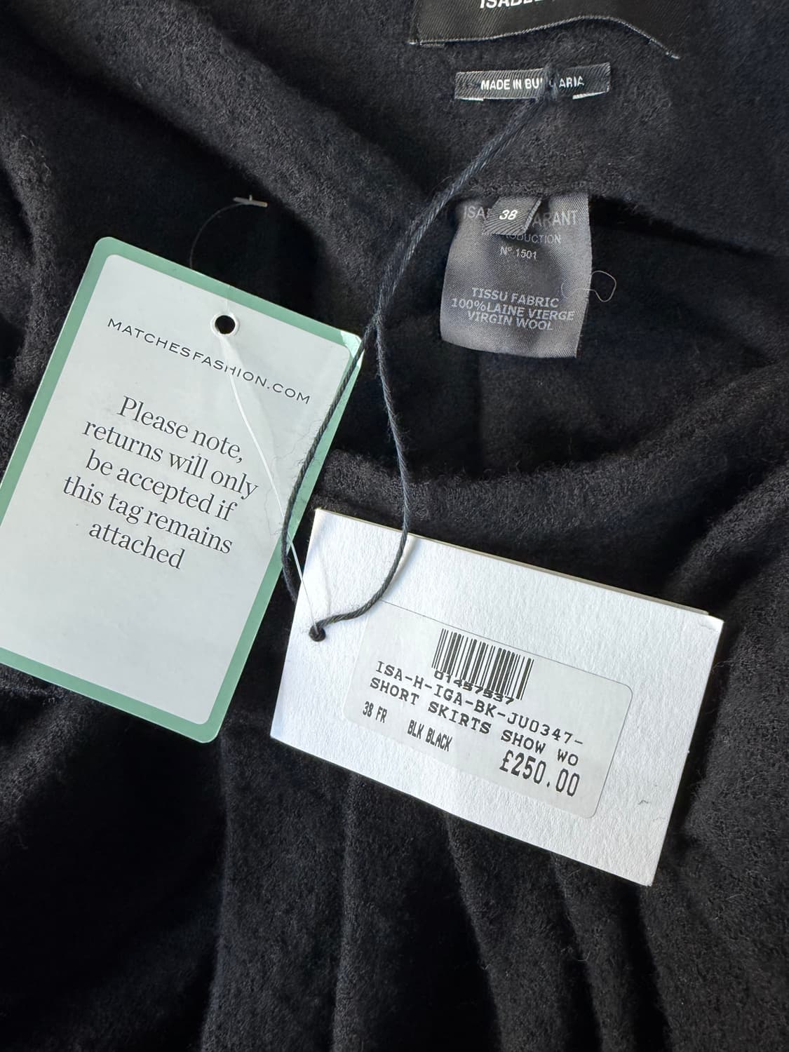 38/ 이자벨마랑 웨스트로프 울 스커트(새상품) 상품이미지9