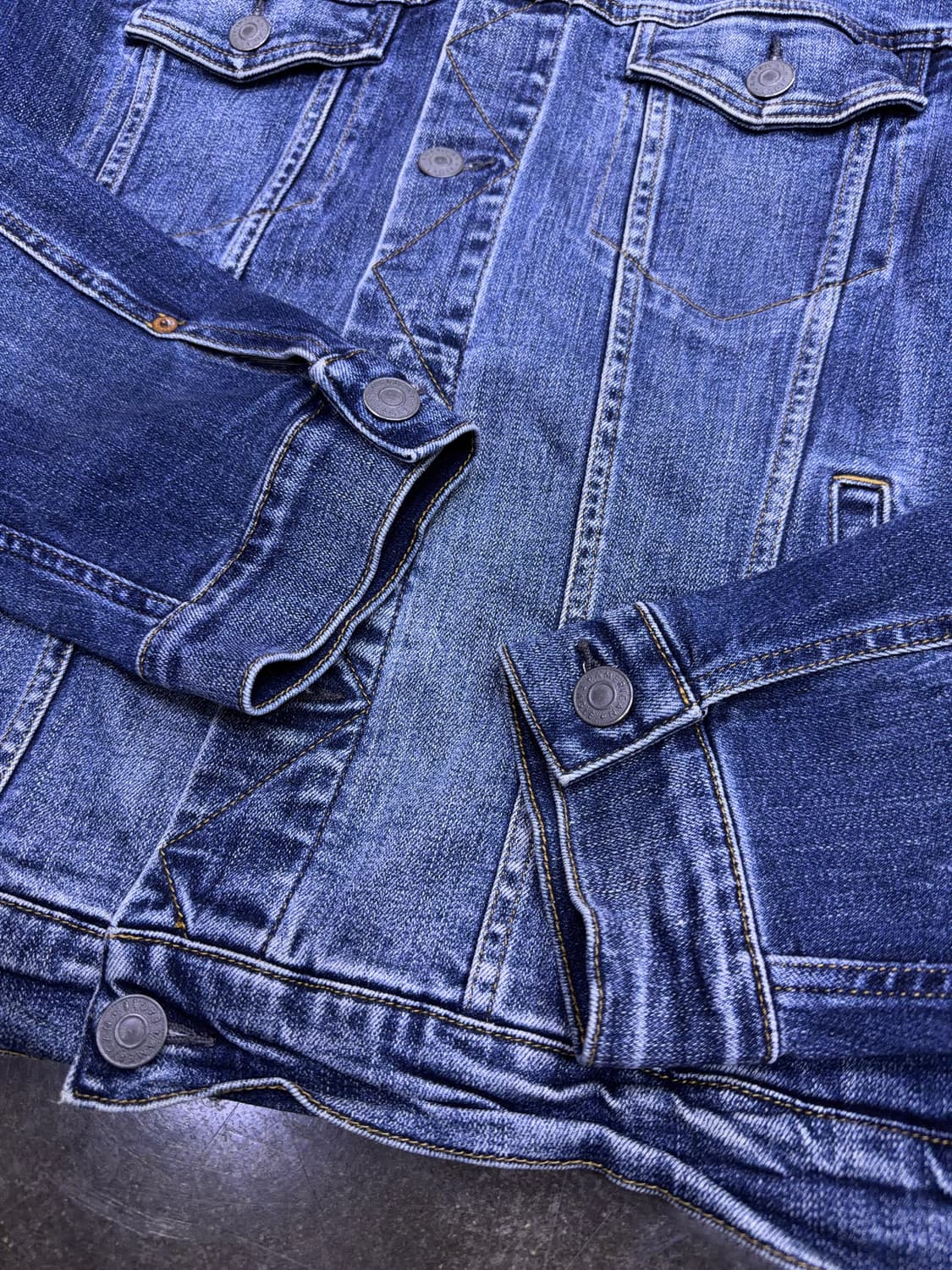 아메리칸이글 빈티지 워싱 데님 트러커 자켓 청자켓 XL 상품이미지7